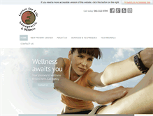 Tablet Screenshot of centerforlifechiropractic.com